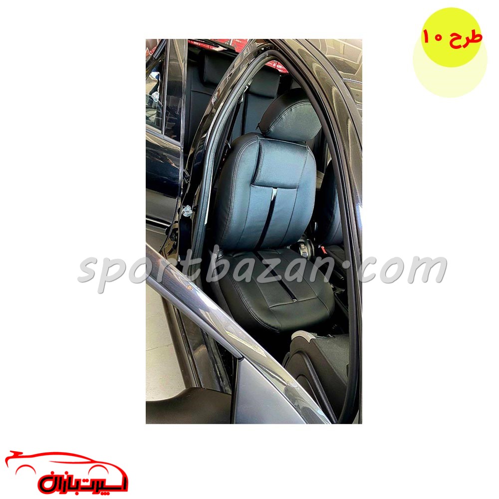 روکش صندلی چرم کربن پژو 206 طرح دیسک دار